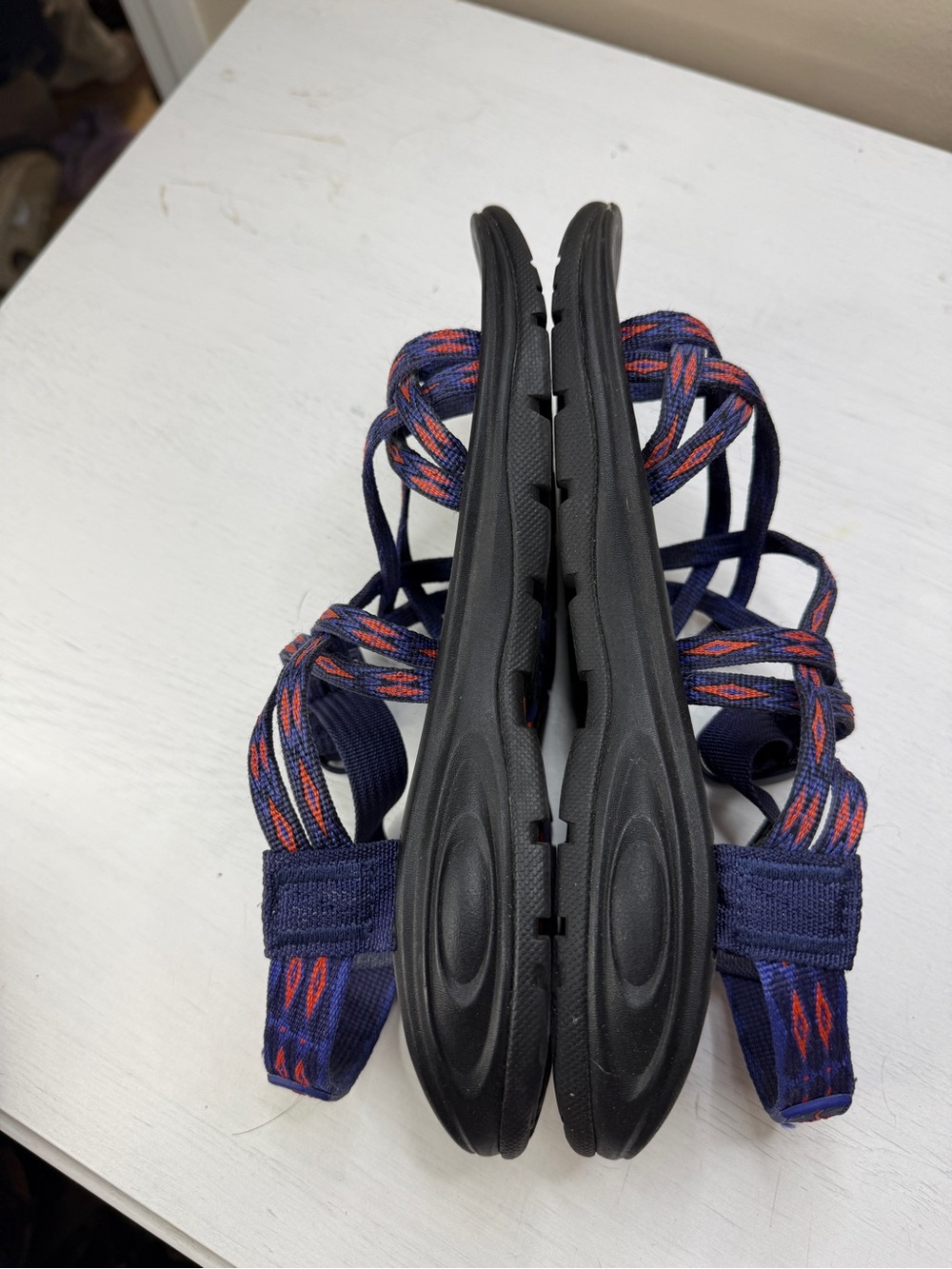 Chaco Sandals ZVOLV X2 Womens 7 Volcanic Blue Orange - Picture 6 of 11